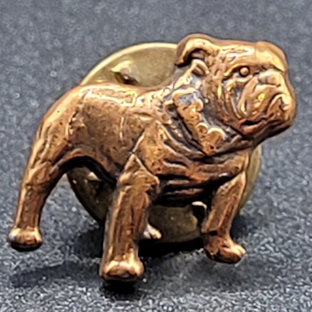 Vintage Copper color Mack Truck bulldog tie tack hat pin
